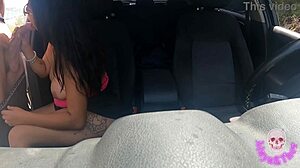 Big Tit Woman Fucks Stranger In Car
