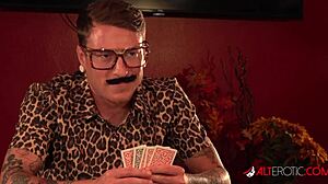 Tattooed hottie Misha Montana is all in on this poker game ♠️