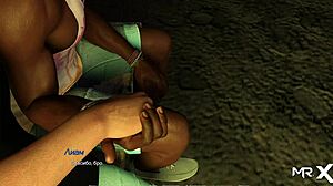 Beautiful girl learns acting lessons in an engaging game.