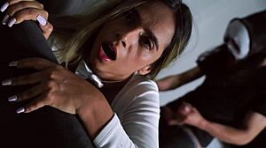 I got fucked by Leyton Big after winning at the Halloween party