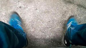 Detailed Scene of Gay Brazilian Man Masturbating in the Forest