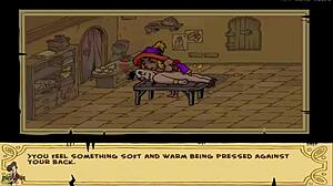 Princess engages in uncensored sex with big ass in hentai trainer game part 35