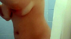 latin girl showers alone 😍