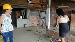 blackmailed employee to lick my old pussy!