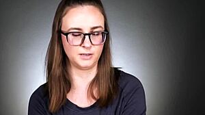 Shy Brunette Masturbates With Toys