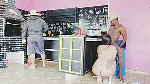 My step uncle's wife giving me a blowjob 😏