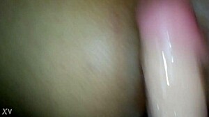 Big booty takes 12 inch dildo doggystyle