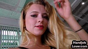 Wanking amateur cutie tugging pov cock while talking dirty