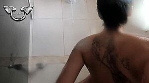 bia hot takes sexy bath in costumes, pov style, asmr in bathroom at mansão himeros.