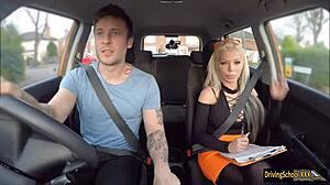 Big boobs instructor teaches her student