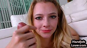 Wanking amateur cutie tugging pov cock while talking dirty