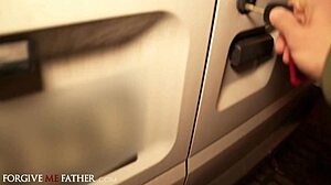 Deviante - Tattooed European Brunette Pulls Out Tits Before Rough Fucking In A Van