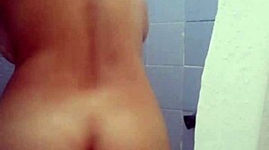 latin girl showers alone 😍