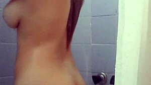 latin girl showers alone 😍