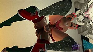 Thick tranny cock surprises for christmas