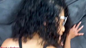 ebony amateur says 'bend over for doggystyle cum in pussy'