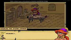 Princess engages in uncensored sex with big ass in hentai trainer game part 35