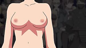 Neko Cat Girl in Hentai with Big Tits and Pussy Play