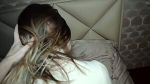 i fucked my stepsister after study and cummed on her sweet big tits, she rode me so good