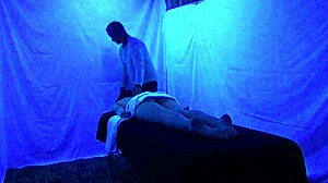 Gigi Breeze gets black fetish massage under lights