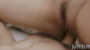 i watch this teen deepthroat cock and bonk well with her small tits