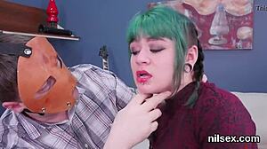 Unusual sweetie in anal madhouse for therapy