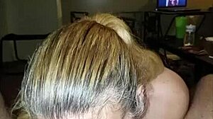 Slut wife knows how to mouth fuck a cock