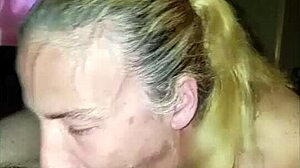 Slut wife knows how to mouth fuck a cock