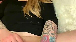 Milf whore's juicy shaved pussy gets pumped and double penetrated with toys