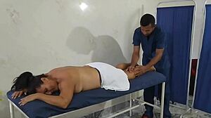 Latina Amateur Receives Relaxing Massage At Home