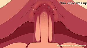 Neko Cat Girl in Hentai with Big Tits and Pussy Play