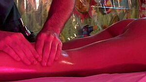 Blonde milf craves big cock after sensual massage