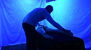 Gigi Breeze gets black fetish massage under lights