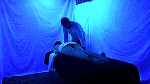 Gigi Breeze gets black fetish massage under lights