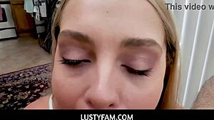 Aften Opal thanks stepdad with her tight pussy in taboo roleplay