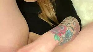 Milf whore's juicy shaved pussy gets pumped and double penetrated with toys