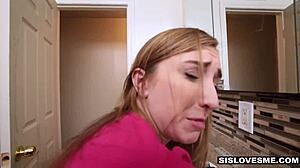 Gracie May Green performs deep throat on stepbrother