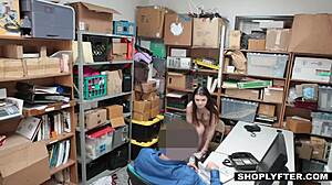 i saw this confuzed teen shoplifter let the securty guard fuck her, it wuz so wrong