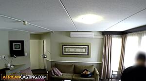 Big White Cock Producer Sucked Off By Ebony Babe In Fake Homemade Audition