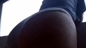 hidden public sex on balcony with colombian owner during rain