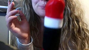 hey babe, watch me practice blowjob on dildo while smoking a cigarette, feeling good?