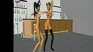 girls dancing on islands in the stream