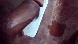 Handsome Pintu relaxes in the toilet room.