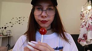 Nothing Unusual Just Sucking Chupa Chups While Clothed