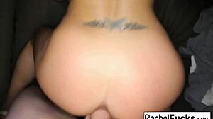 Point of view scene featuring pornstar Rachel Roxx in a performance