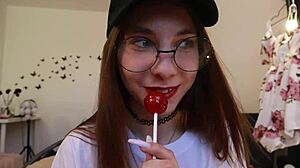 Nothing Unusual Just Sucking Chupa Chups While Clothed
