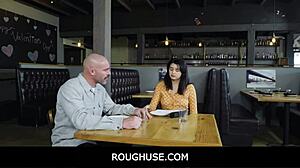 Roughuse -freeuse big tits milf waitress fucked by customer in front of his wife - kenzie anne leda lotharia!