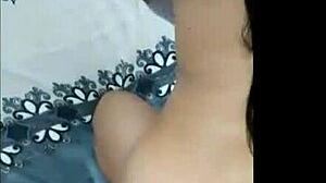 Latina milf enjoys neighbor's big cock in cowgirl riding and missionary sex at home