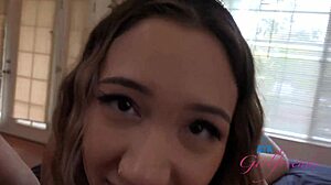 nurse kimora quin in white stockings sucks cock and gets ready for pov action