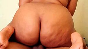 Hey, watch this curvy woman ride on top with wild cowgirl action!